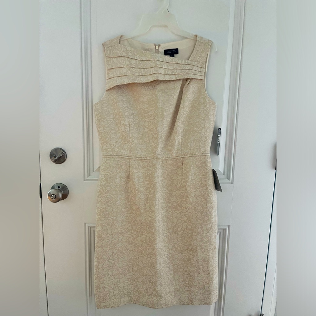Brand New Tahari Gold Dress Brand New Tahari Gold Dress